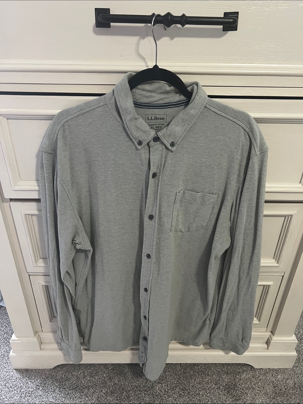L.L. Bean Men’s Button-Down Shirt in Olive Green